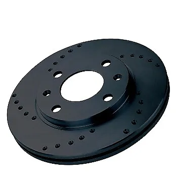 Black Diamond Drilled Front Discs For Nissan Sunny/Pulsar 1.7D B12/N13 3/86>92 • $182.77